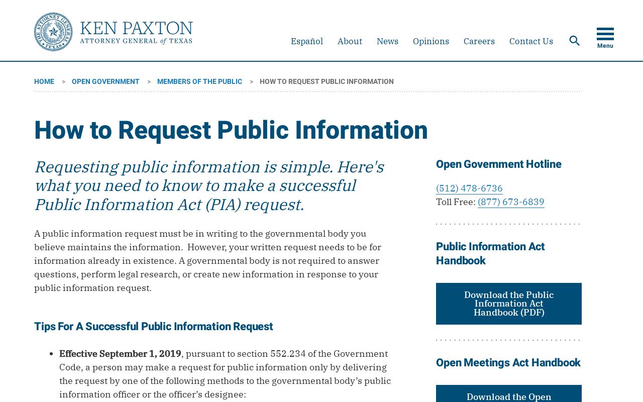 Hall County active warrant records: Texas Attorney General written request instructions